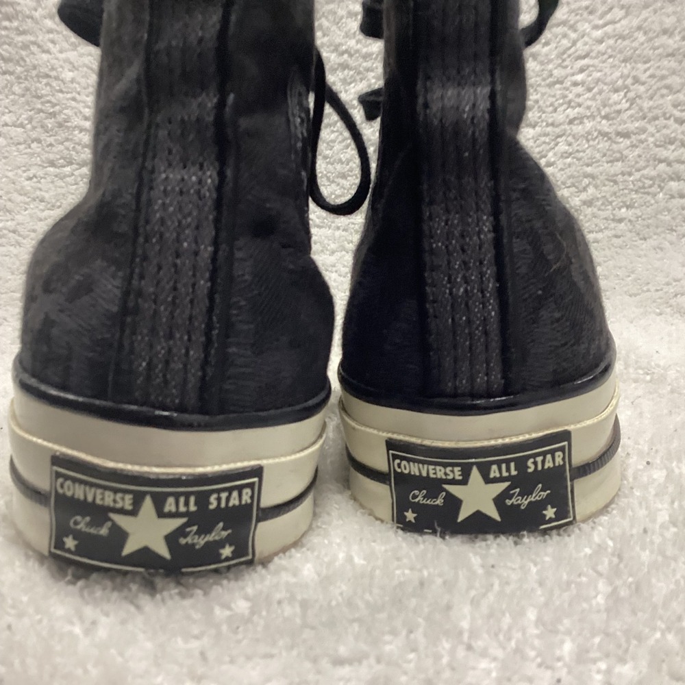 Converse Chuck 70 Hi Black Tonal Camo High Top Sneakers Unisex 169123C - Picture 6 of 12